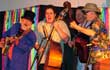Jim Golding (banjo), Angus Golding (bass), Bruce Packard (mandolin) & Doug Wallace (guitar)